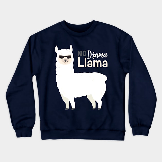 No Drama Llama Crewneck Sweatshirt by TomCage